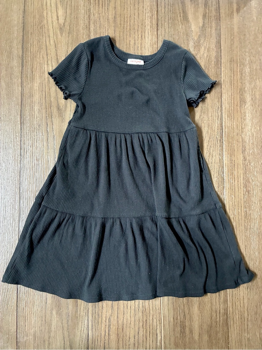 Black Ribbed Dress